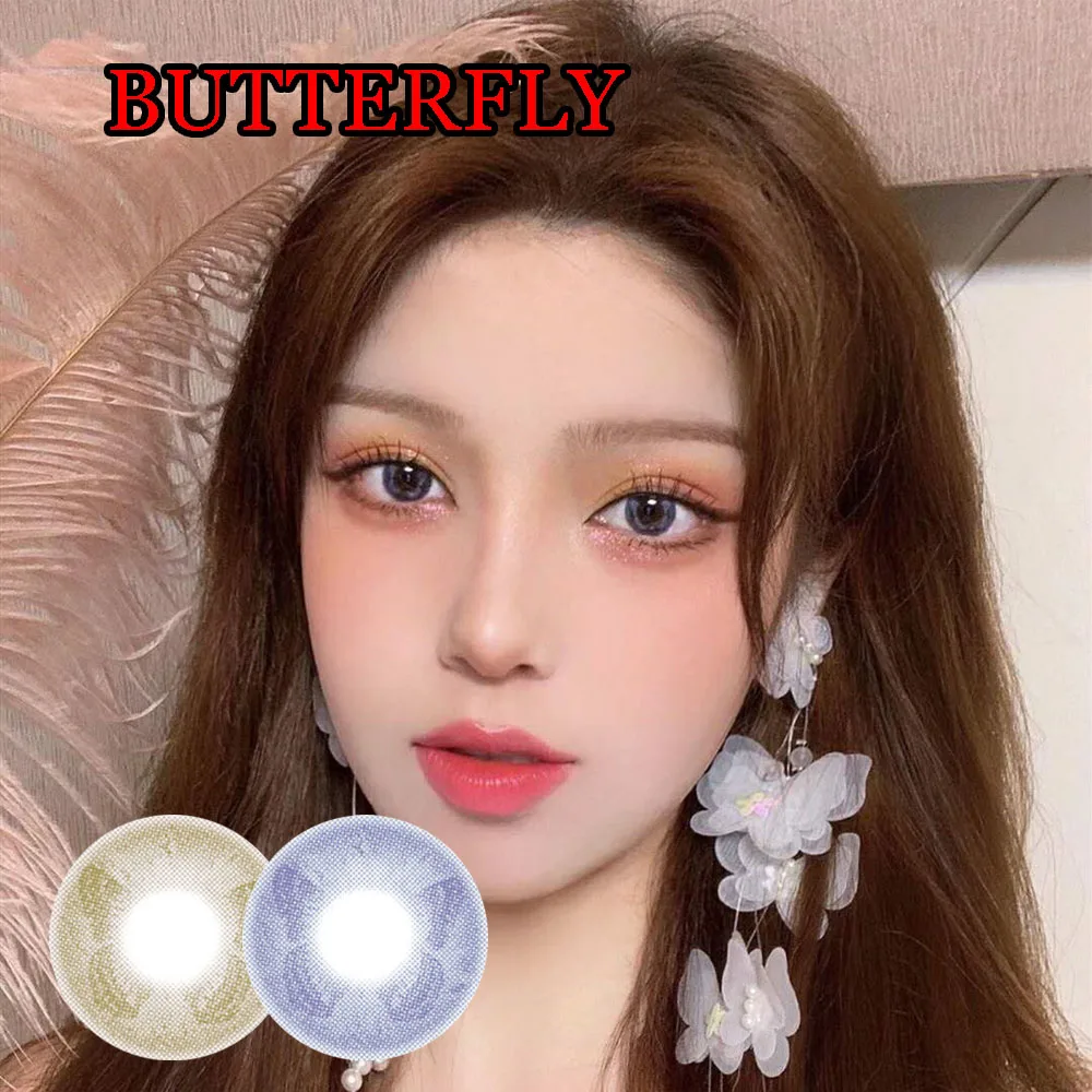 

Fantasy Yearly Cycle Women Soft Colored Contact Lens Men Eye Cosmetic Contact Lens Prescription Lenses Butterfly