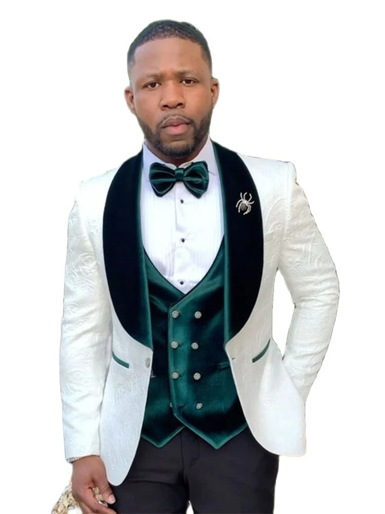 Mens green velvet vest Clearance