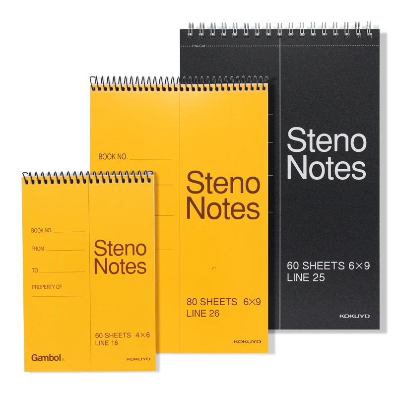 Kokoyo Gambol Steno Notes Shorthand Notebook Handheld Schedule Book
