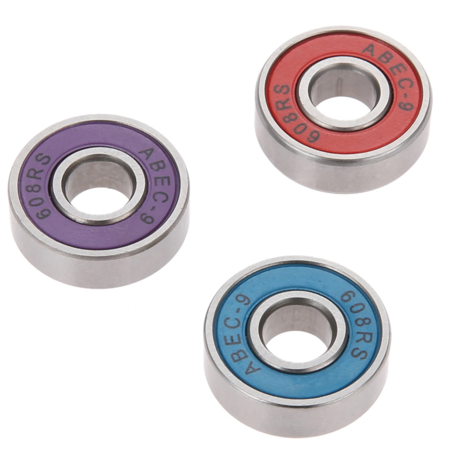 10 шт. ABEC-9 608RS подшипники для катания на коньках стальной глубокий шаровой подшипник Тип 8x22x7 мм подшипники роликовые коньки колеса аксессуары