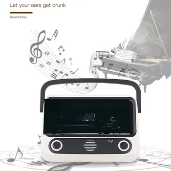 

Creative Pth800 Retro Tv Style Mobile Phone Bracket Card Wireless Speaker Outdoor Wireless Audio Professional