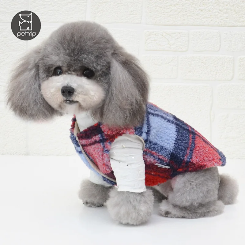 Autumn And Winter New Style Thick Warm Dog Clothes Dog Feet Clothes Pet Clothes Dog Warm Waistcoat Small Dog Clothes