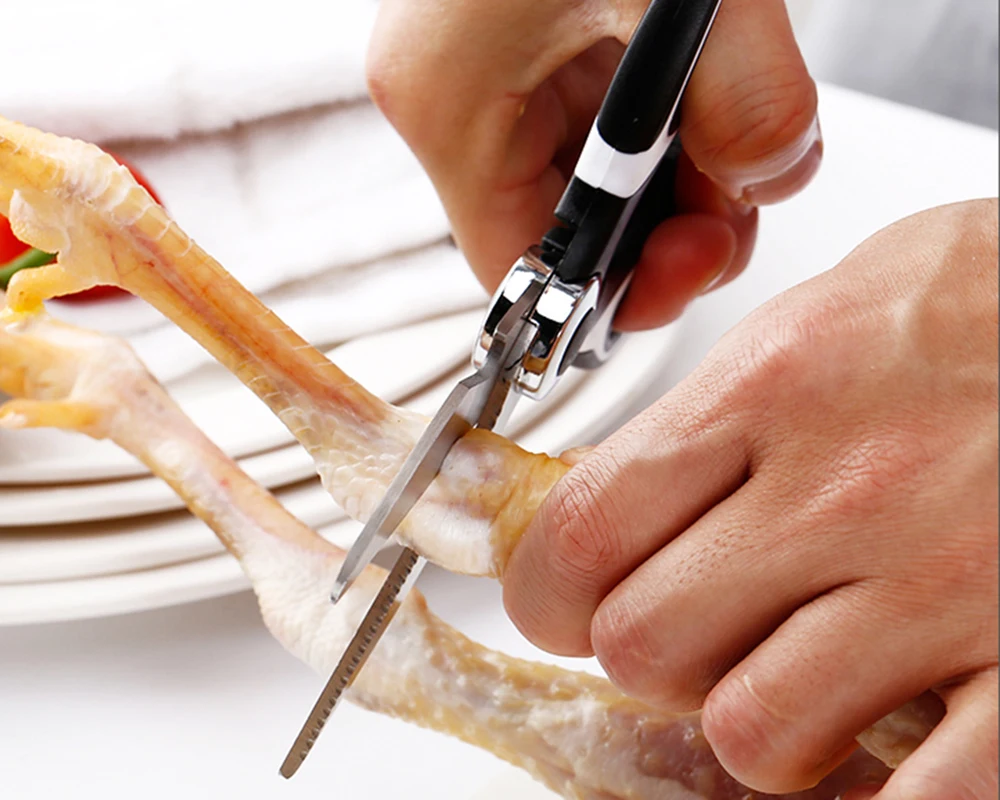 Кухонные ножницы из нержавеющей стали многоцелевые ножницы инструмент для курицы и другой птицы рыбы для мяса и овощей травы