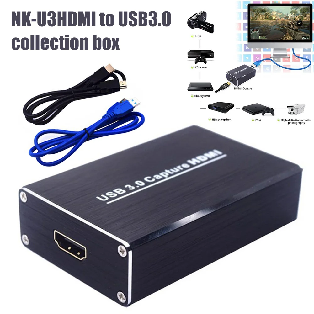 

HDMI USB Auto Video Capture Card Game Recorder 1080P USB3.0 Dongle Box LSMK99