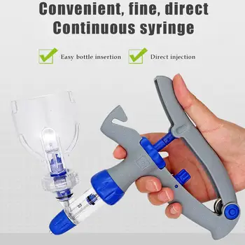 

Automatic Continuous Syringe Adjustable Veterinary Syringe Veterinary Tool For Chicken Duck Pig Sheep Cow