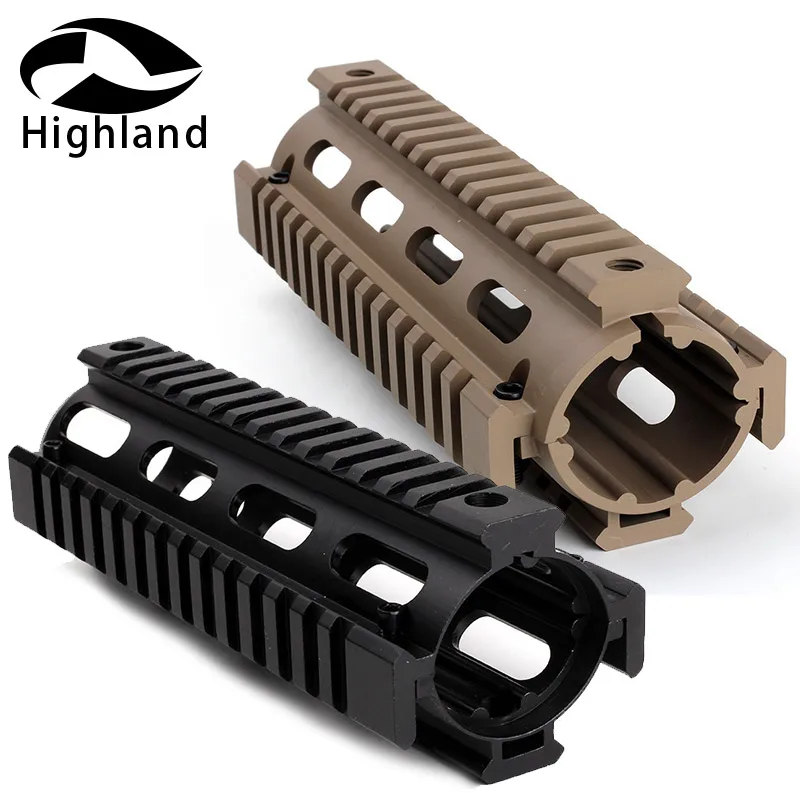 

Tactical AR-15 M16 Rifles 2 Piece Drop In Quad Rail Handling System 6.75 inch Free Float Handguards Rifle Scope Mount Gun Acces