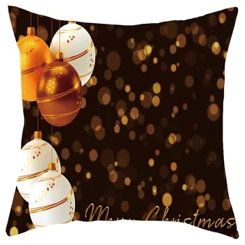 

Merry Christmas Short Plush Pillowcase Sofa Pad Set Home Decoration 18x18 Inch cojines sofa decoracion elegante подушки декор