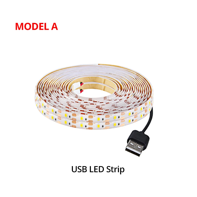 no motion sensor PIR датчик движения SMD2835 USB Светодиодная лента светильник s для кухни Водонепроницаемая светодиодная подсветка под шкаф прикроватная лестница шкаф ночник - Цвет: no motion sensor