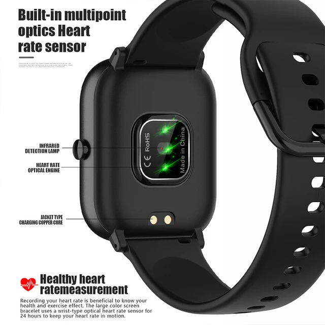 SQR P8 SE Smart Watch Men Women 1 4 Inch Fitness Tracker Full Touch Screen Ip67 SQR P8 SE Smart Watch Men Women 1.4 Inch Fitness Tracker Full Touch Screen Ip67 Waterproof Heart Rate Monitor for iOS Android