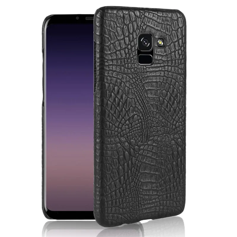 For Samsung A8 2018 Case Luxury PU Leather Hard Plastic Back Cover Phone Galaxy A530 A530F SM-A530F Cas | Мобильные телефоны и