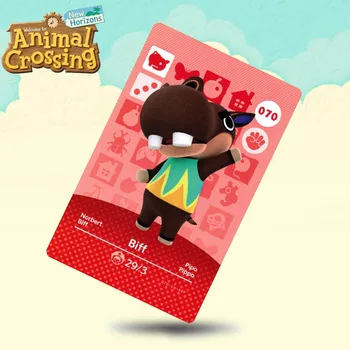 

070 Biff Animal Crossing Card Amiibo Cards Work for Switch NS 3DS Games