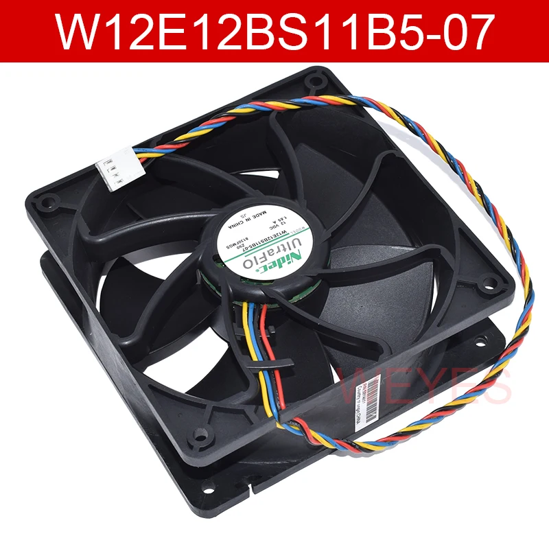 

W12E12BS11B5-07 12038 12V 1.65A 120*120*38MM 4 wires For NIDEC Ant S7 S9 fan 4wire PMW 6000RPM Server Cooling Fan