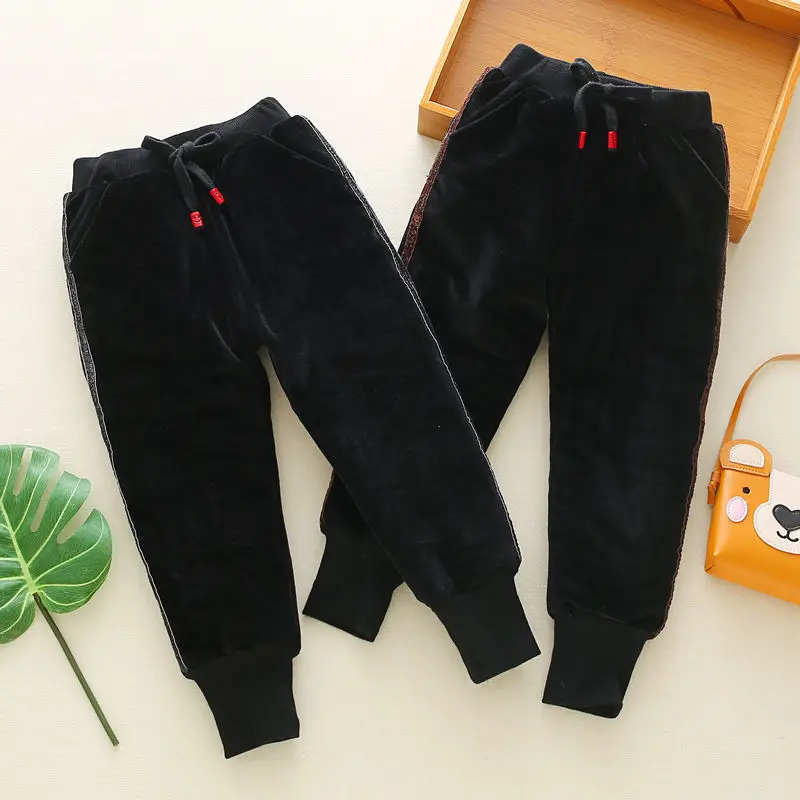 

2019 Girl Boy Winter Pants Cotton Cartoon Thick Warm Trousers Waterproof Pants 2-7 Years Elastic Leggings Baby Kid Velvet Pants