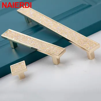 NAIERDI Vintage Leather Cabinet Handles Knobs Diamond Wardrobe Kitchen Cupboard Door Pulls European Zinc Alloy Furniture Handle