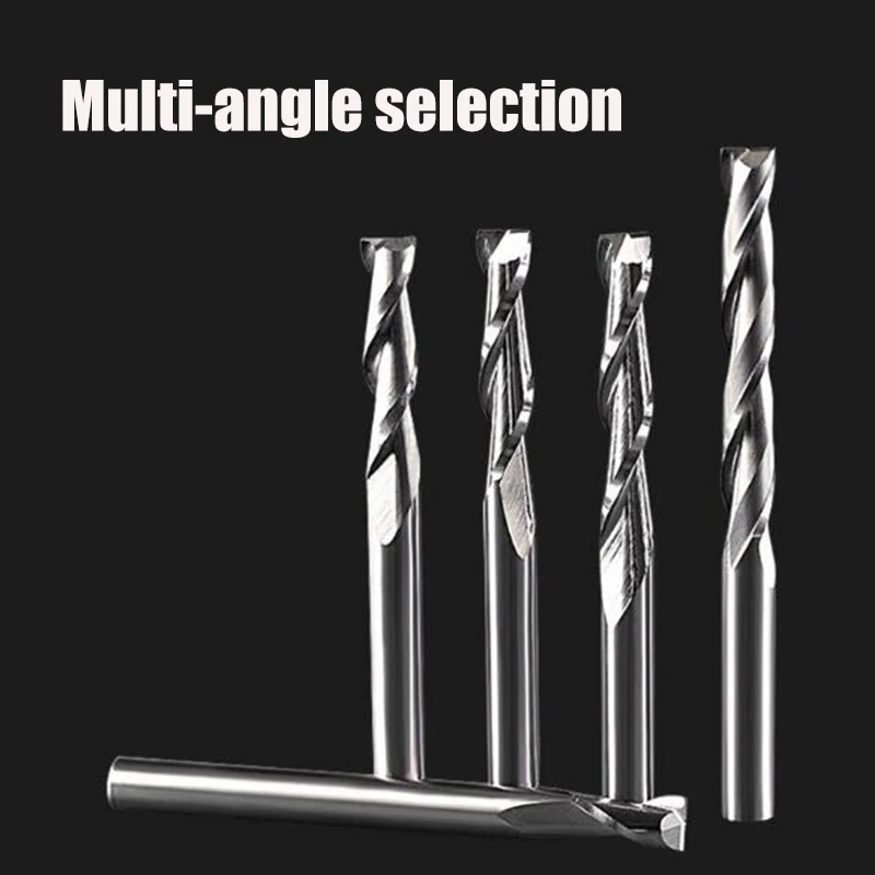 6mm Door Endmill Router Bits Milling Cutter for Wood Carving Thread Mill Cutter Woodwork Tools Tungsten Steel Drill Bits