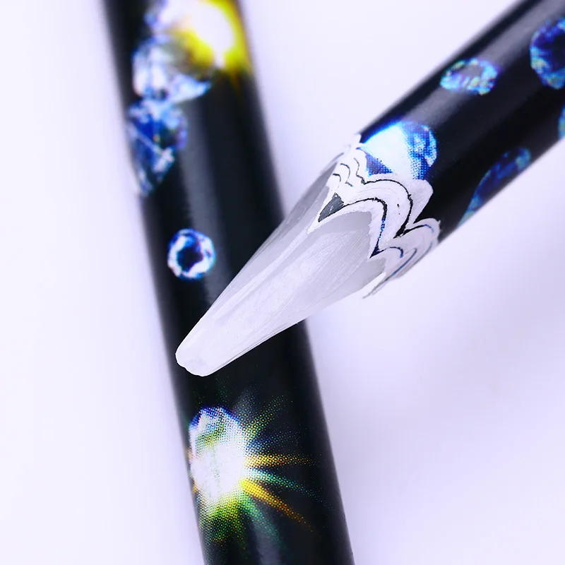 Горячая восковая ручка, стразы, палочка для раскрашивания, ручка, легко подбирается, маникюрные стразы, шпильки, 3D инструменты для украшения ногтей - Цвет: Светло-серый