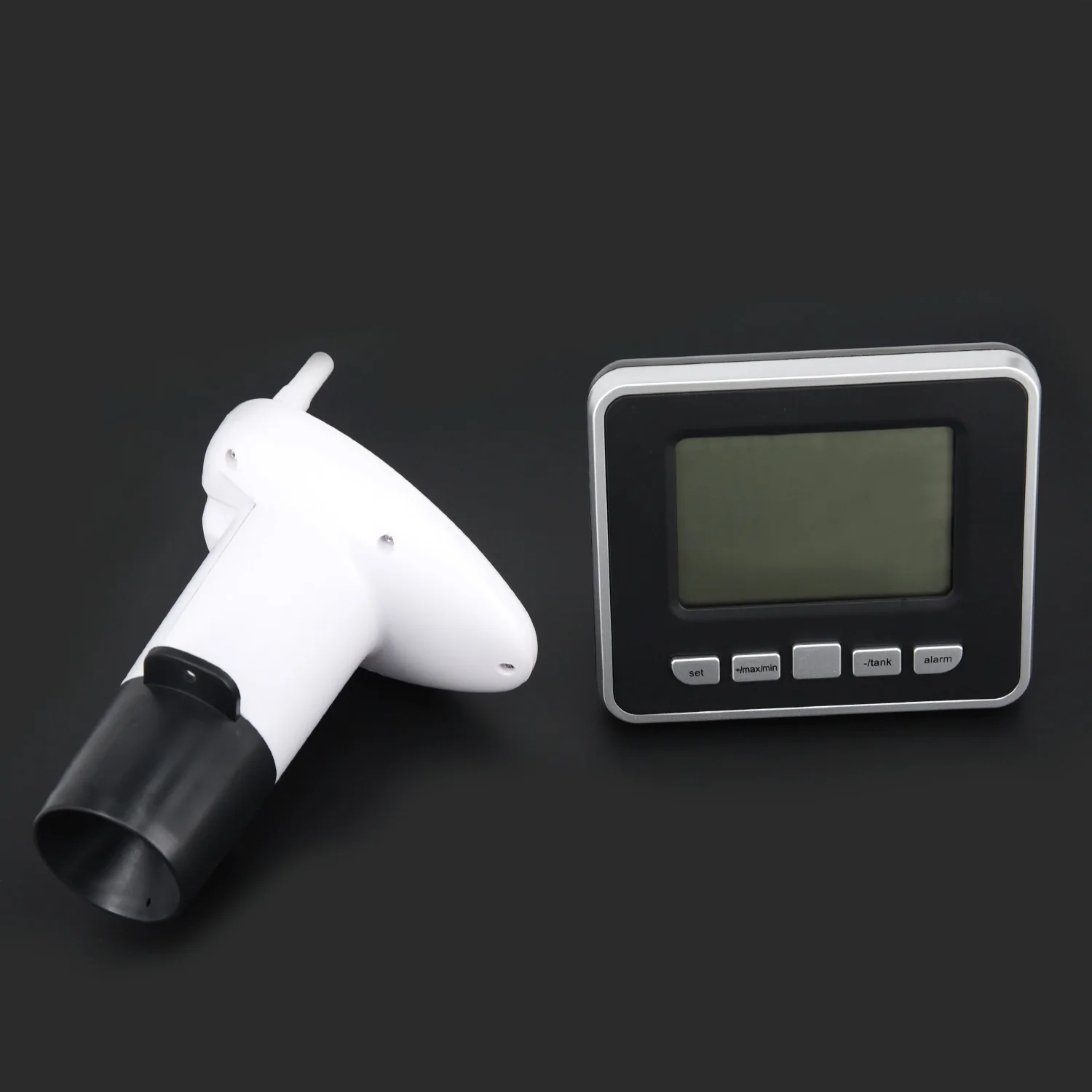 

1 *Ultrasonic Water Tank Liquid Level Meter Temp Sensor ABS Plastic Durable Set Alarms Measure The Precise Temperature