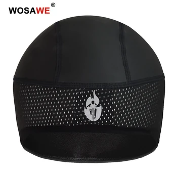 

WOSAWE Motorcycle Cap Motorbike Riding PU Leather Fleece Winter Warm Cycling Headgear Waterproof Skiing Camping Sports Hat Black