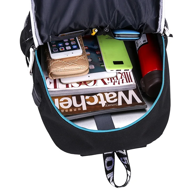 Мужской рюкзак для ноутбука, usb зарядка, разъем для наушников, рюкзаки для подростков, школьная сумка, светящийся в темноте рюкзак для девочек, рюкзак для книг