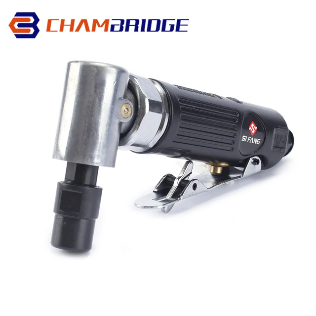 90 Degree Micro Air Die Grinder 1/4'' Mini Pneumatic Grinding Machine with  2inch Grinding Discs Polishing Tools Engraving Kits