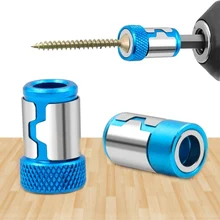 Anneau magnétique universel 1/4 ”, embout de tournevis en métal, anneau magnétique puissant pour tige de 6.35mm, foret Anti Corrosion