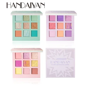 

HANDAIYAN Pearlescent Matte 9-Color Eyeshadow Palette Nine Palace Makeup Palette Mashed Potato Eyeshadow