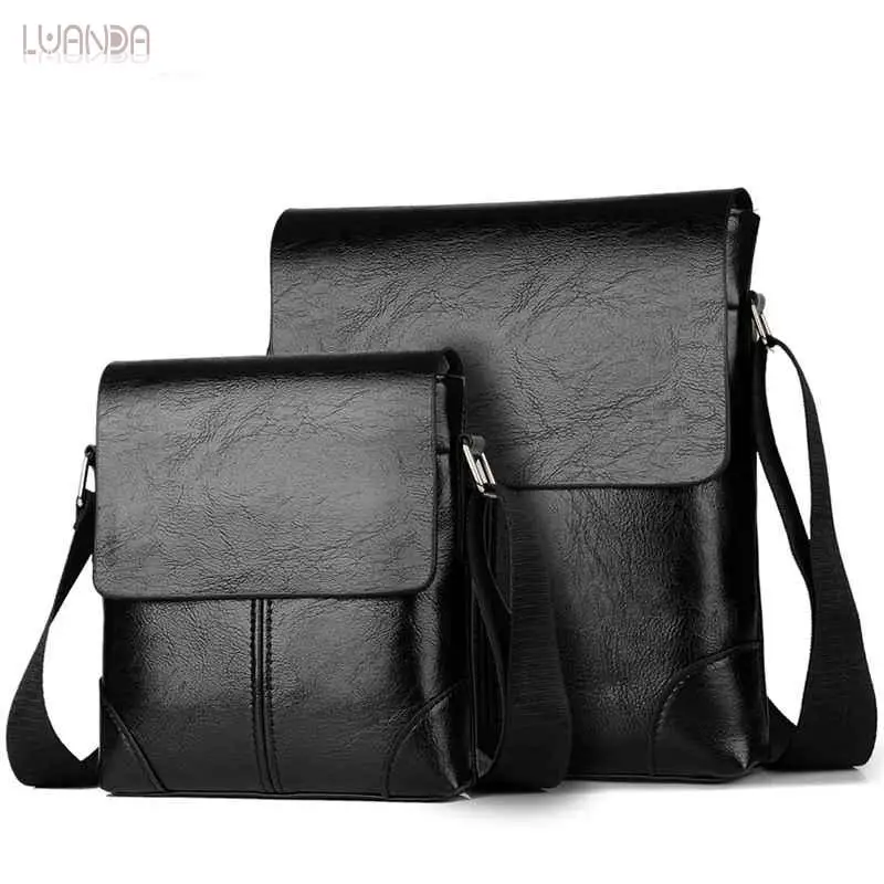 simple leather messenger bag