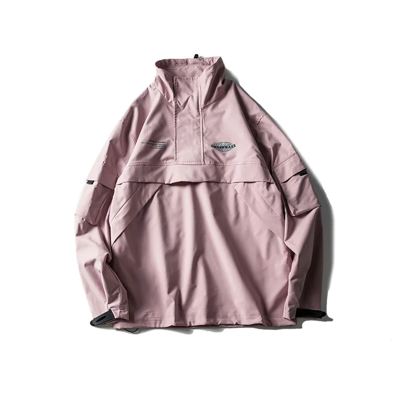 

City Where the Product Origional Two-color Stand Collar Raincoat Jacket Coat Popular Brand Jacket Autumn Men'S Wear Japanese-sty