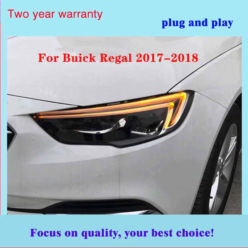 Автомобильный Стайлинг светодиодный фары для Buick Regal для- Regal Головной фонарь светодиодный объектив двойной луч все светодиодный фары