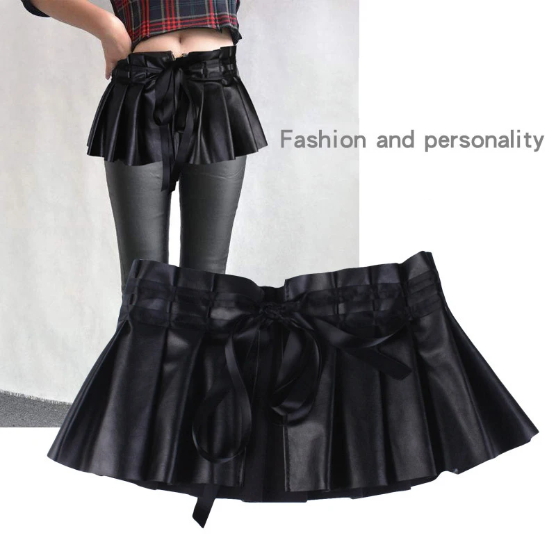 Женское плиссированное платье бандажный пояс эластичный пояс элегантный Гофрированный Пояс с высоким поясом женские кожаные аксессуары x201