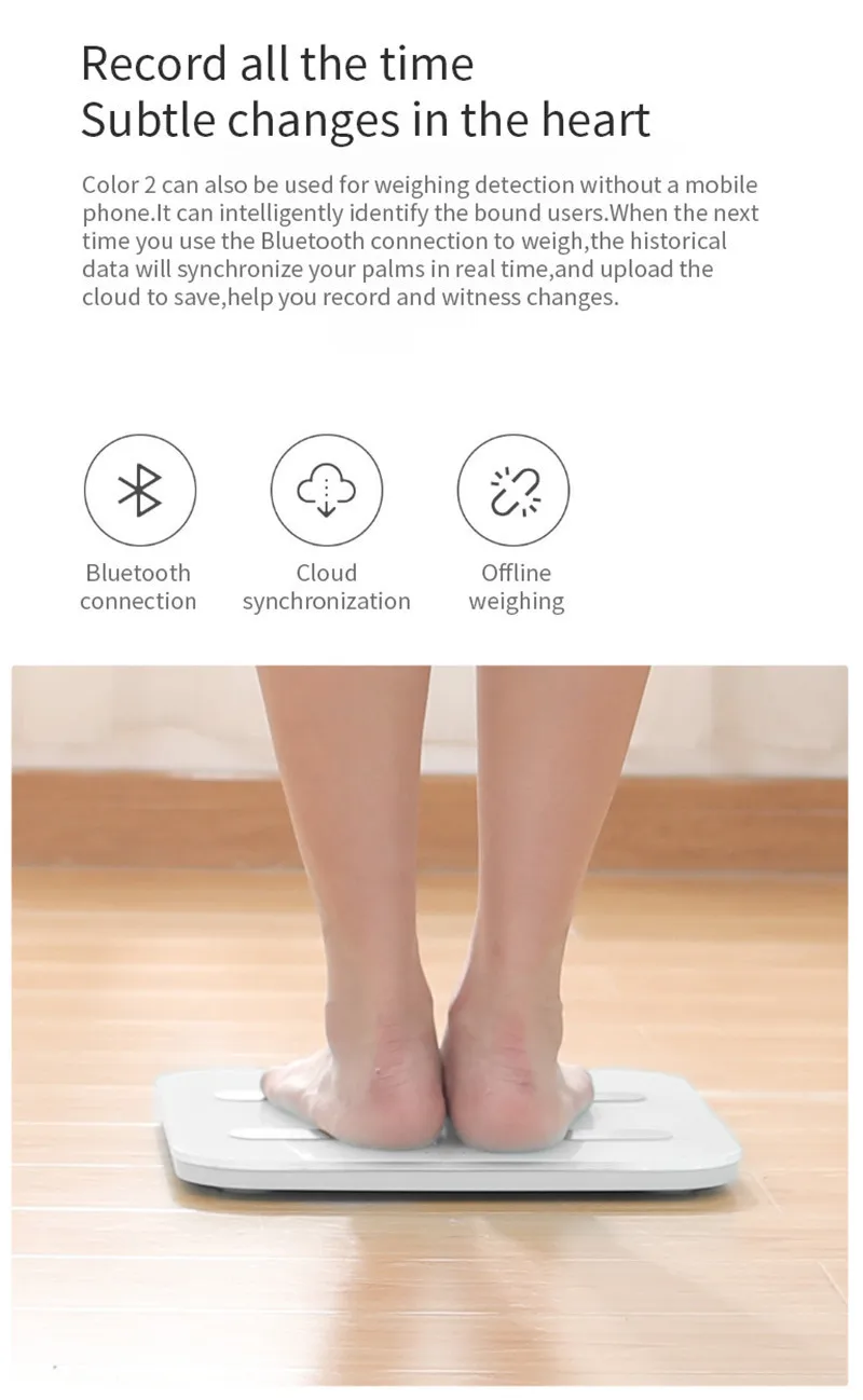 Xiaomi Yunmai Smart Bluetooth Balance Smart App Fat, баланс светодиодный дисплей Usb зарядка Поддержка Android и Ios
