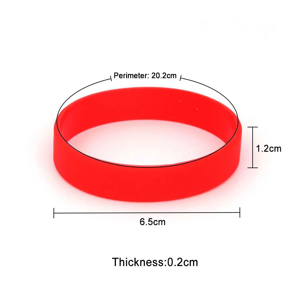 Silicone world Silicone Bracelet Candy-Colored Bracelet Sport Wristband Rubber Rubber Wrist Strap Jewelry silicone bracelet