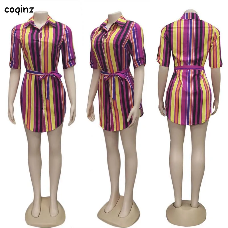 womens dresses new arrival striped shirt dress maxi sexy bodycon wrap tshirt dress ladies beach club vestidos de festa 1820 - Цвет: Фиолетовый