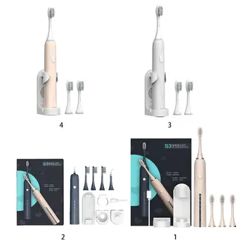

Oral Hygiene Vertical Type Automatic Electric Toothbrush USB Rechargeable Set T4MB