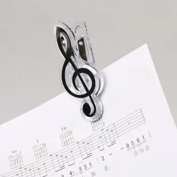 

1PC Guitar Piano Score Clip Plastic Piano Music Book Page Clip Treble Clef Clip EDC Musical Instruments Tool1.