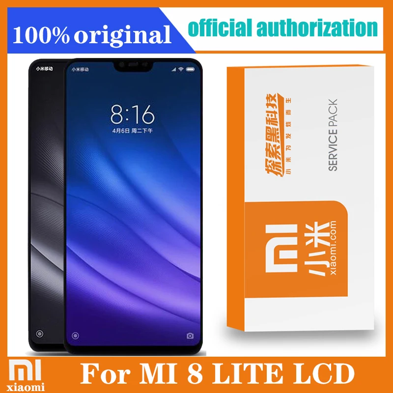 Frame Touch-Screen Repair-Parts Mi8-Lite Xiaomi Mi Original Digitizer with for 8-lite/Mi8-lite/Global/Lcd