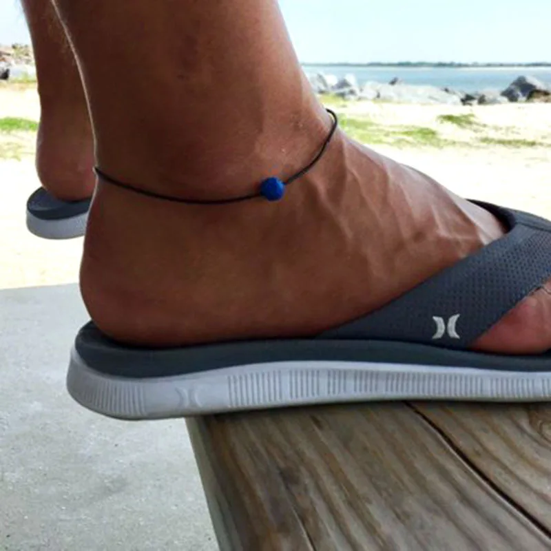 boho colorful Volcanic lava rock anklet bracelets for women men Natural Stone cowhide rope bead chain leg bracelet foot jewelry boho colorful Volcanic lava rock anklet bracelets for women men Natural Stone cowhide rope bead chain leg bracelet foot jewelry