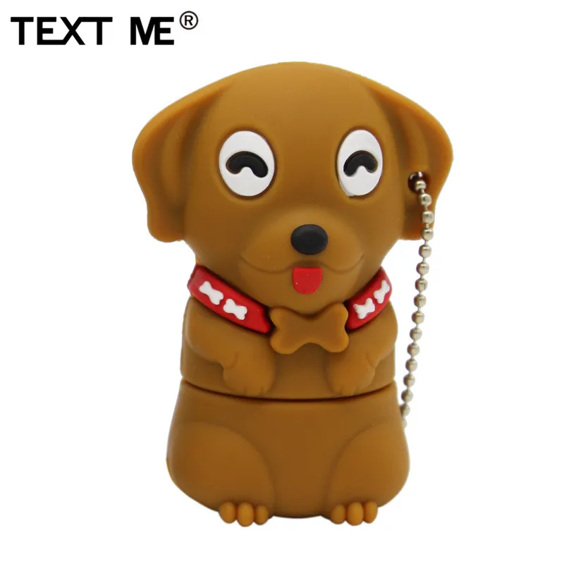 TEXT ME 64 Гб мультфильм Мини собака usb флеш-накопитель usb 2,0 4 ГБ 8 ГБ 16 ГБ 32 ГБ флешка, подарок U диск