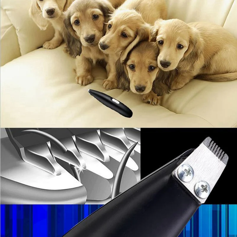 USB перезаряжаемая профессиональная машинка для стрижки домашних животных для собак кошек портативная машинка для стрижки домашних животных набор для ухода за волосами
