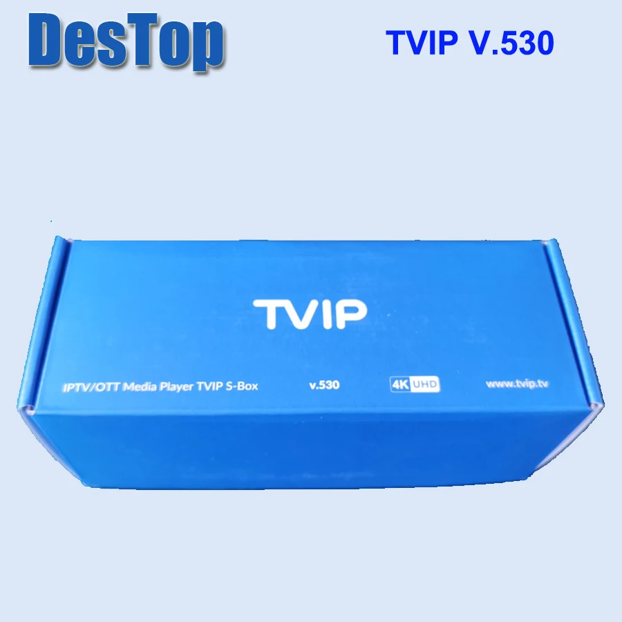 10 шт. TVIP V530 ОЗУ 1 Гб ПЗУ 8 Гб TVIP530 TVIP S-Box v.530 Установочная коробка Amlogic S905W четырехъядерный TVIP V530 поддержка 4K H.265 Linux OS