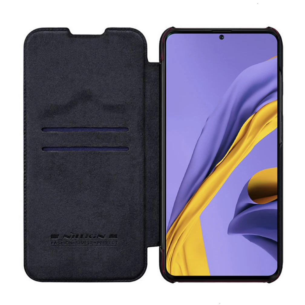 For Samsung Galaxy A51 5G phone case Nillkin Qin Series Flip Leather Case For Samsung Galaxy A51 Luxury Wallet Cover