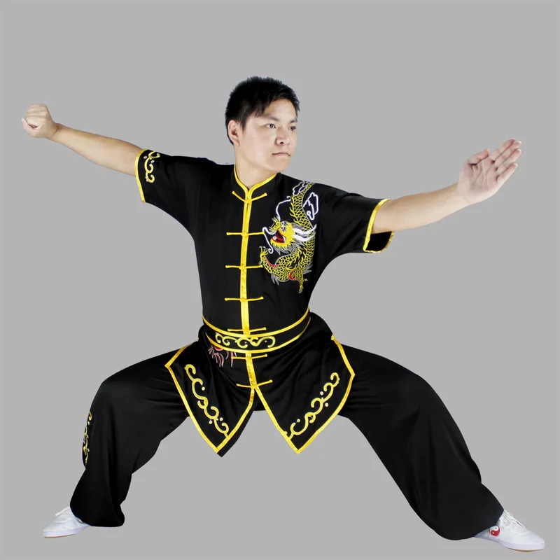 Günstig Lose Wushu Kleidung Uniform Wushu Kostüm Kung Fu Uniform Kleidung Martial Arts Uniform Chinesische Krieger Kostüm Übung