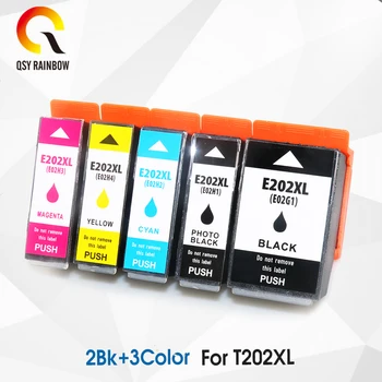 

2BK+3CL T202XL 202 Replace ink cartridge with chips for Expression premium XP-6000 XP-6005 XP-6001 XP-6100 Printer in Europe