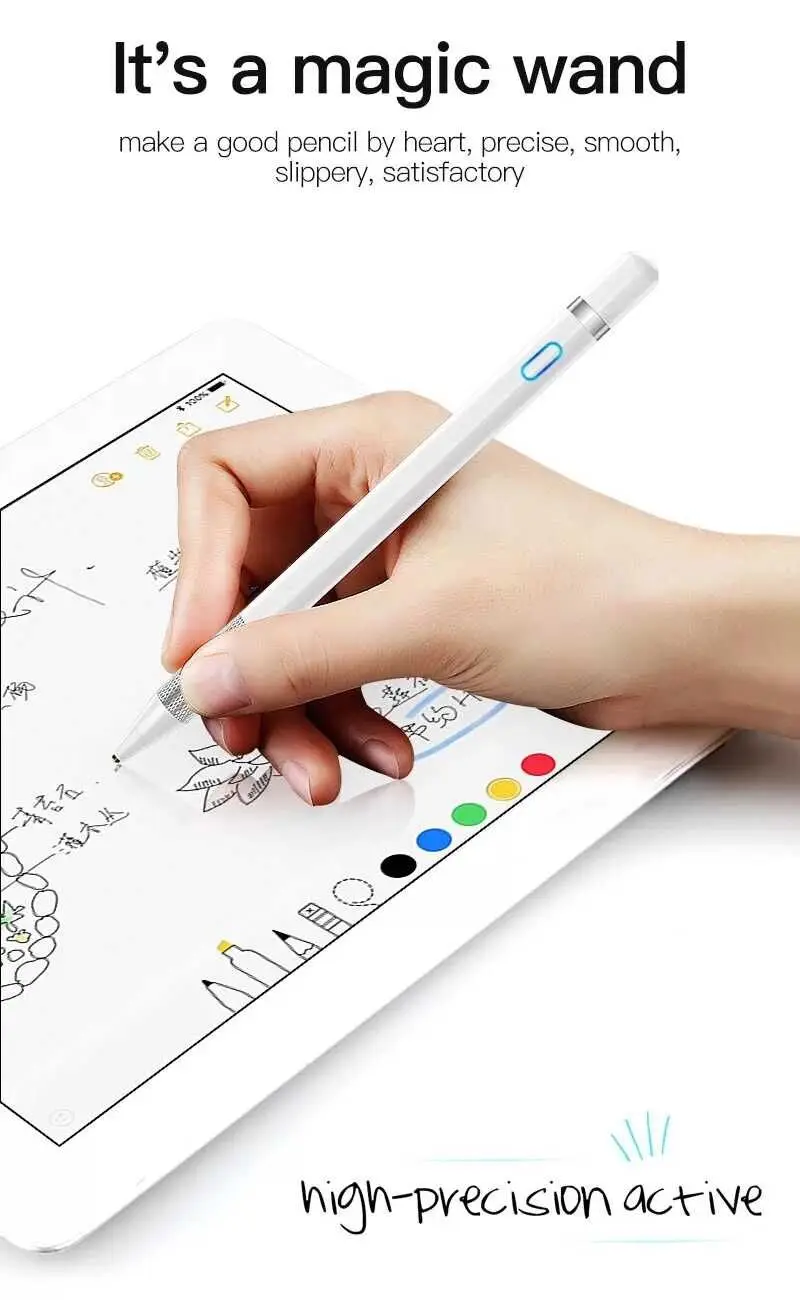 Емкостный стилус ручка для iPad карандаш сенсорный экран ручка для iPhone Емкость мобильного телефона стилус ручка для рисования