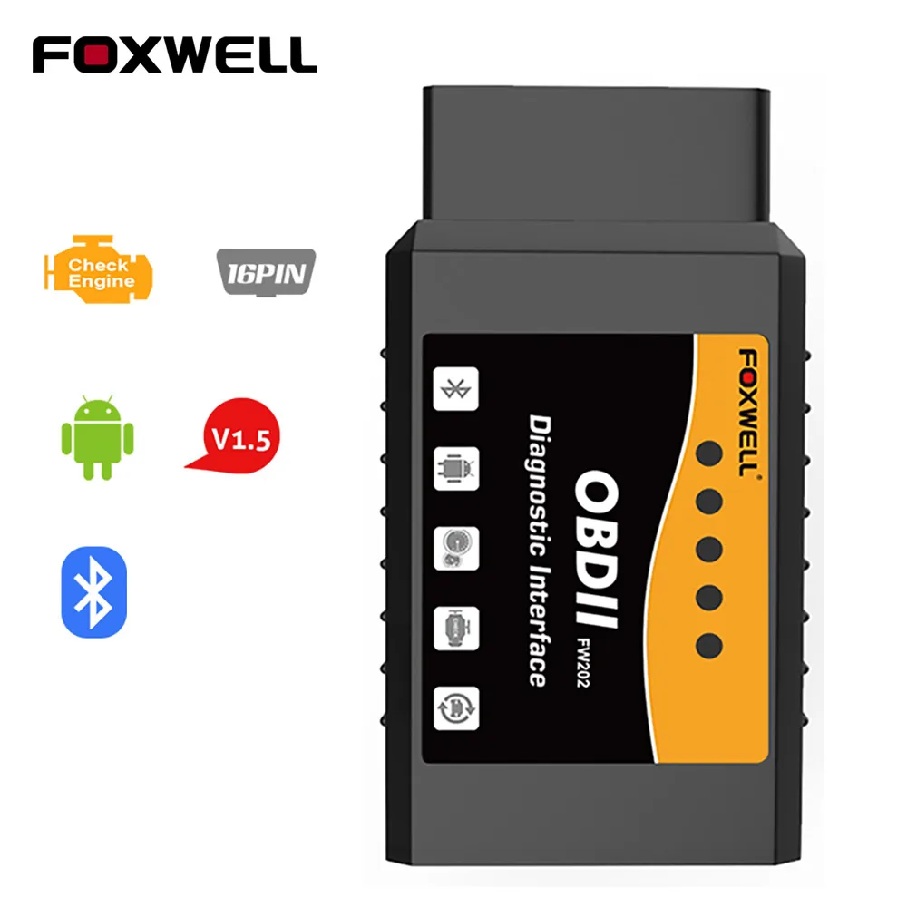 Диагностический сканер Foxwell ELM327 OBD2 профессиональный автомобильный
