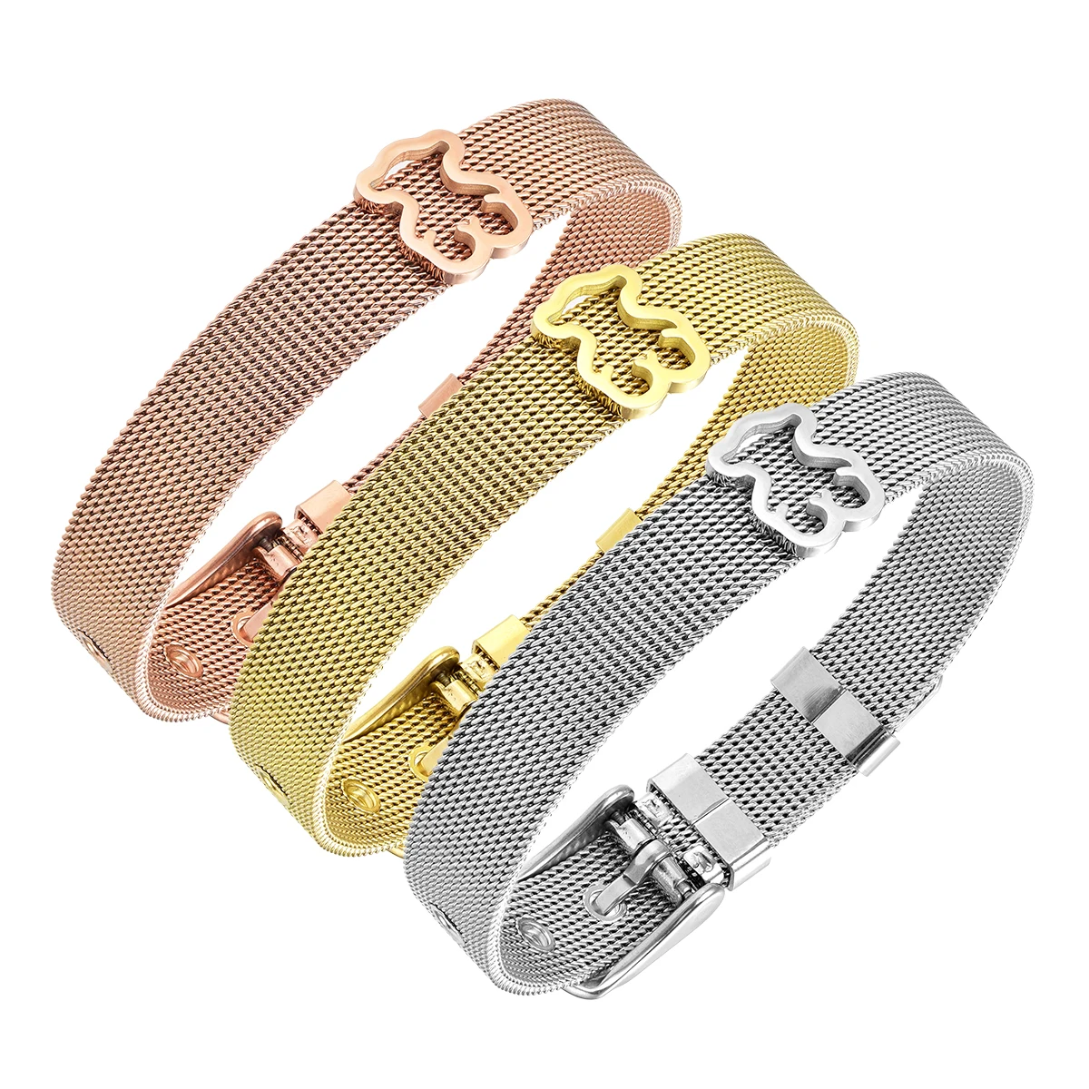 Stainless Steel Love Heart Bracelets For Women Party Gift Fashion Joyas Chain Charm Jewelry Wholesale