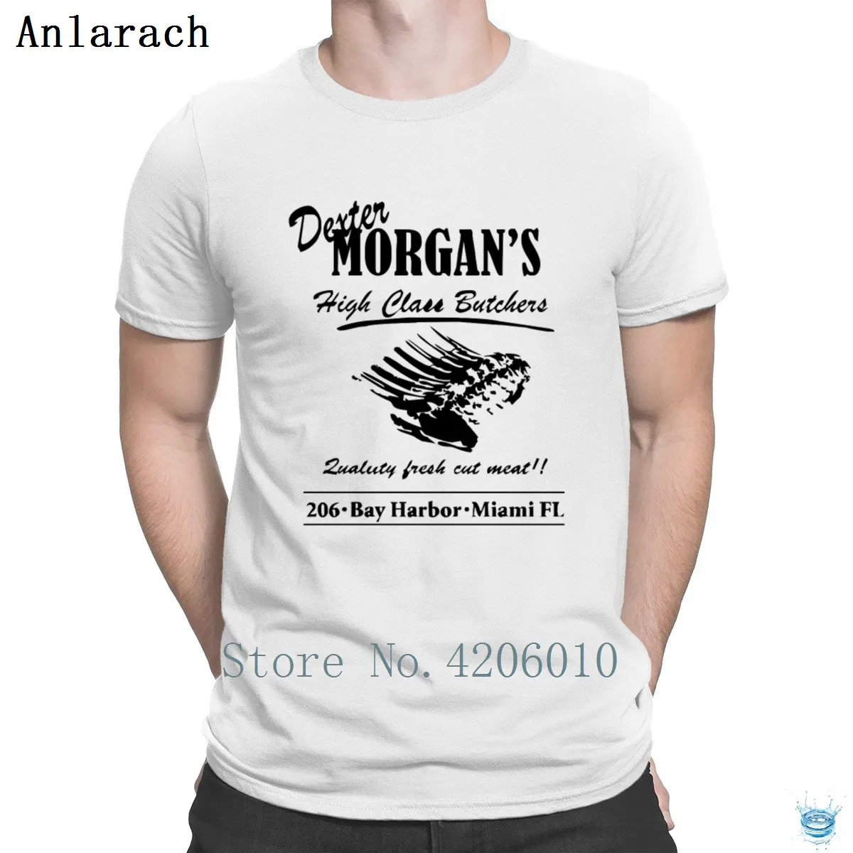 Dexter Butcher Shop футболка с рисунком, свободная, короткий рукав, модная футболка для мужчин, дизайн, одежда для фитнеса, весна-осень