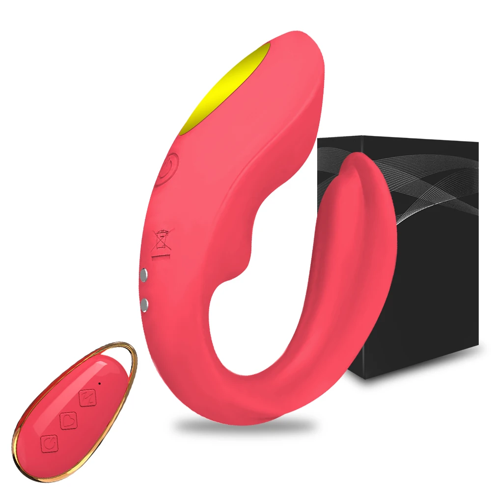 Potente 2 vibratore del motore stimolatore del clitoride femminile sesso delle donne coppia di controllo punto G indossabile dildo giocattoli per adulti 18_voghion.com