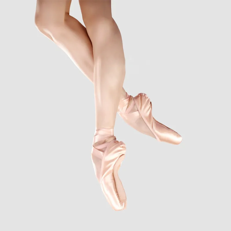 Satin Swan Dance Shoes Adult Children Canvas Female Pointe Shoe Performance Training Strappy Ballet Shoes Child Sports Toe Shoe