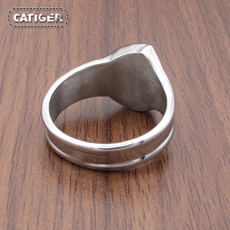 Punk 316L Stainless Steel Silver Color Biker Mechanic Wrench Screw Style Tools Ring Jewelry 2